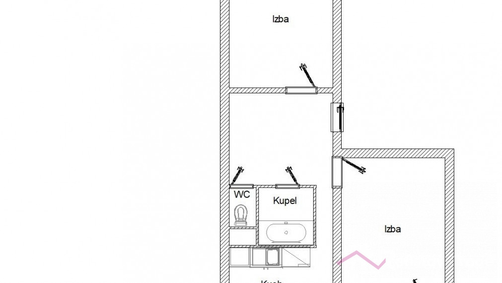 Veľký 2 izbový byt s lodžiou na sídl. Nad jazerom, Nám. kozmonautov